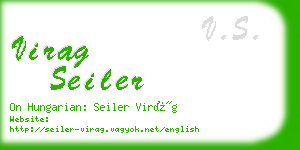 virag seiler business card